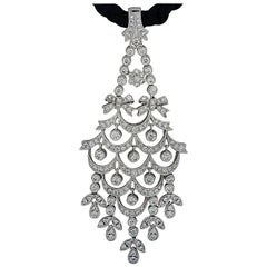 5 Carat Diamond Chandelier Pendant Necklace