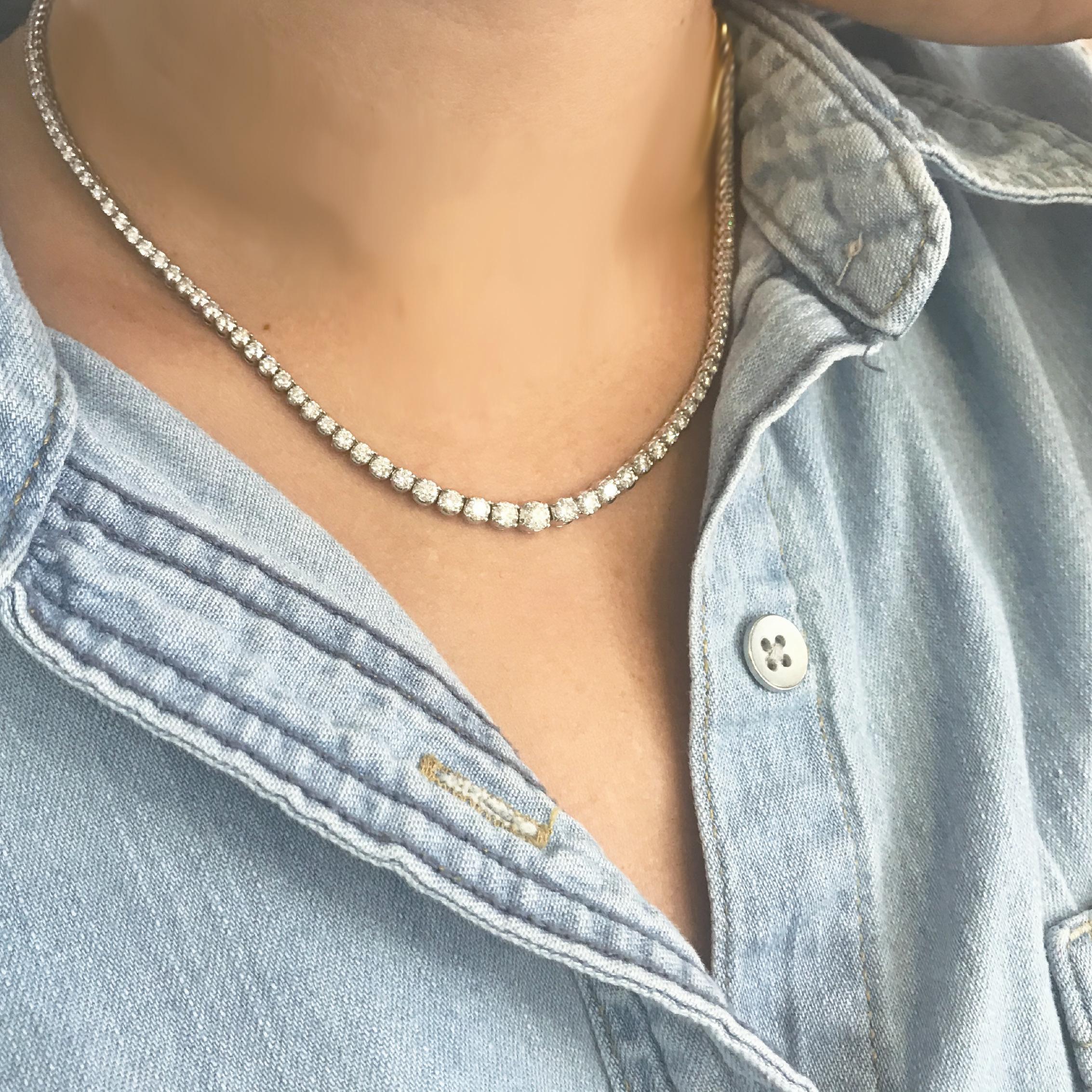 5 ct diamond necklace