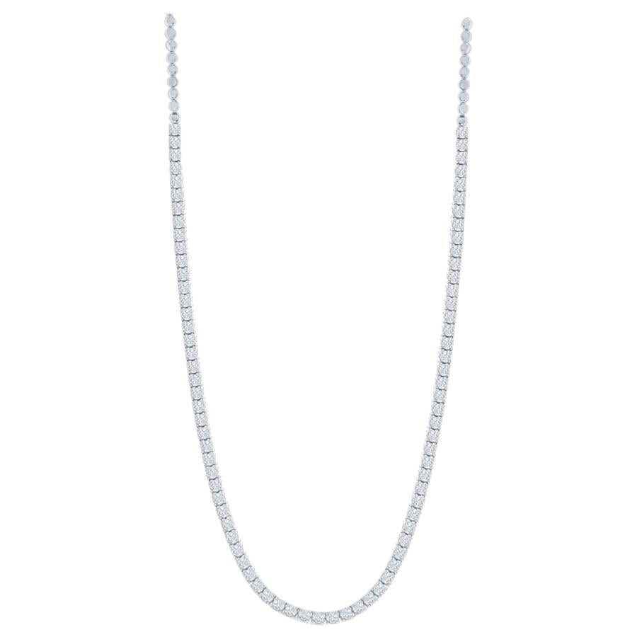 Collier en diamants de 5 carats à mi-chemin en vente