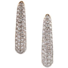 5 Carat Diamond Oval Hoops