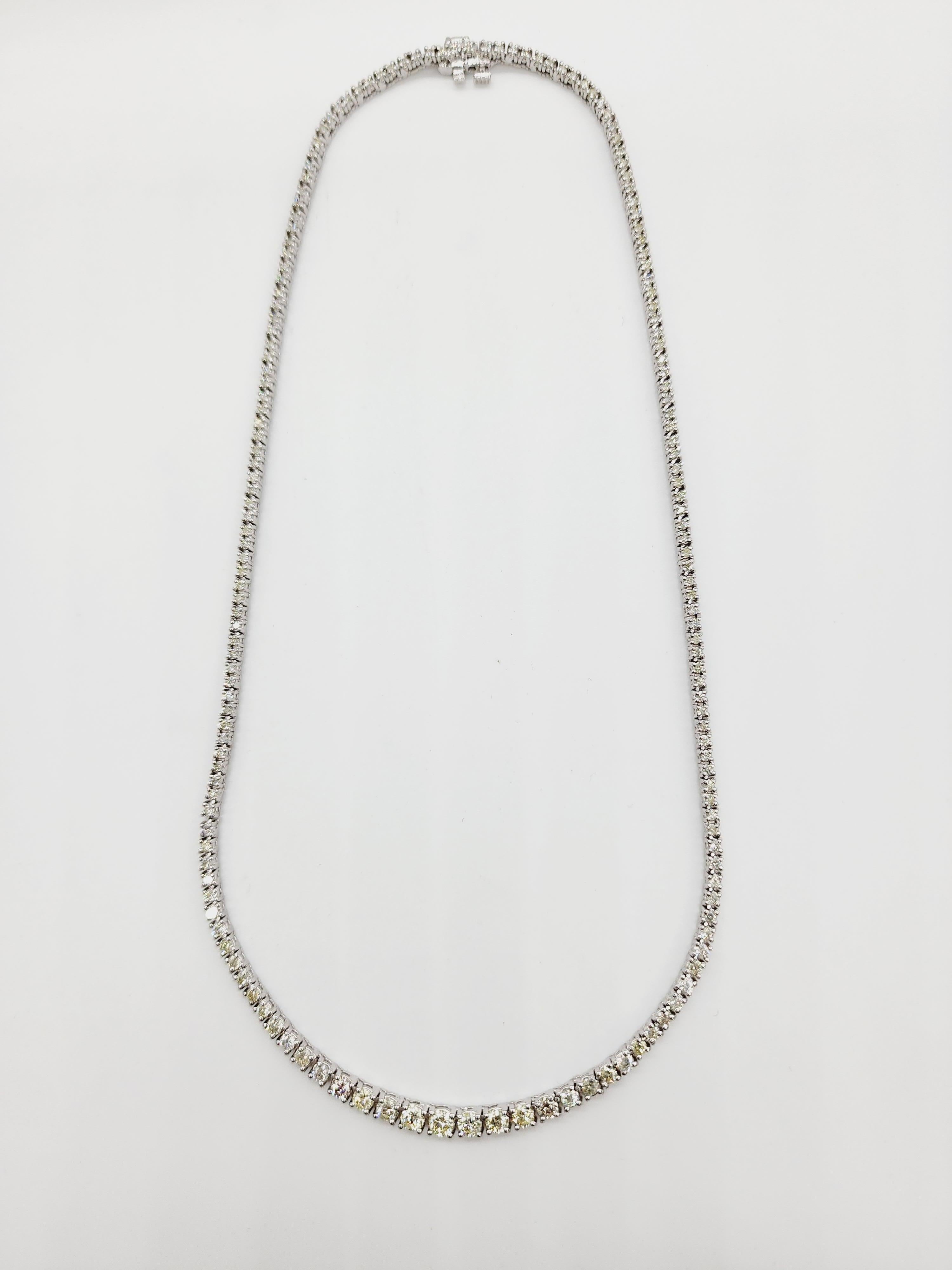 5 carat tennis necklace