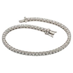 5 Carat Diamond Tennis Bracelet in 14k White Gold