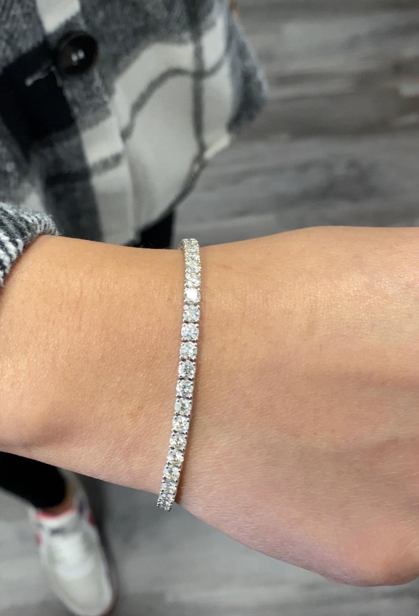 5 carat diamond bracelet