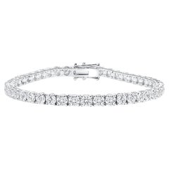 5 Carat Diamond Tennis Bracelet, Natural Round Diamond Bracelet