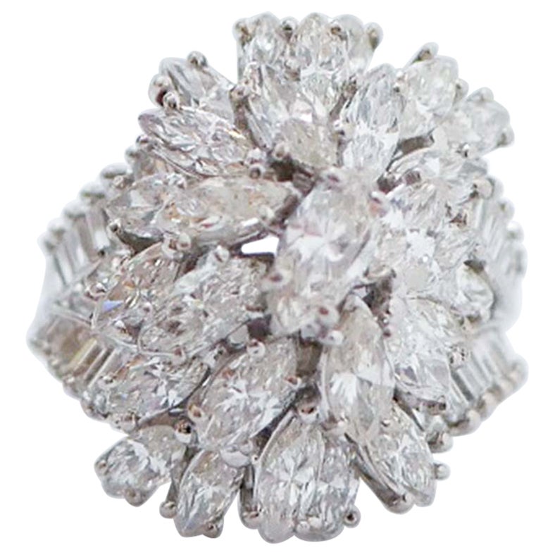 5 Karat Diamanten, Platinring.