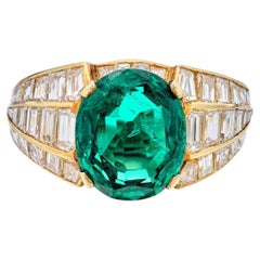 5 Carat Emerald-cut Statement 14K White Gold Radiant Elegance