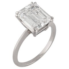 5 Carat Emerald-cut Statement FL/IF 14K White Gold Purity in Perfection