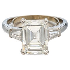 5 Carat Emerald-cut Statement / I color SI 14K White Gold