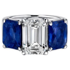 5 Carat Emerald Diamond Ring SI 18K Gold Timeless Brilliance