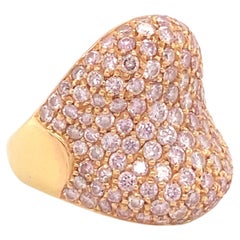 5 Carat Fancy Pink Diamond Cocktail Ring in 18 Karat Gold