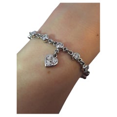 5 Carat Graff Heart Charm Diamond Bracelet