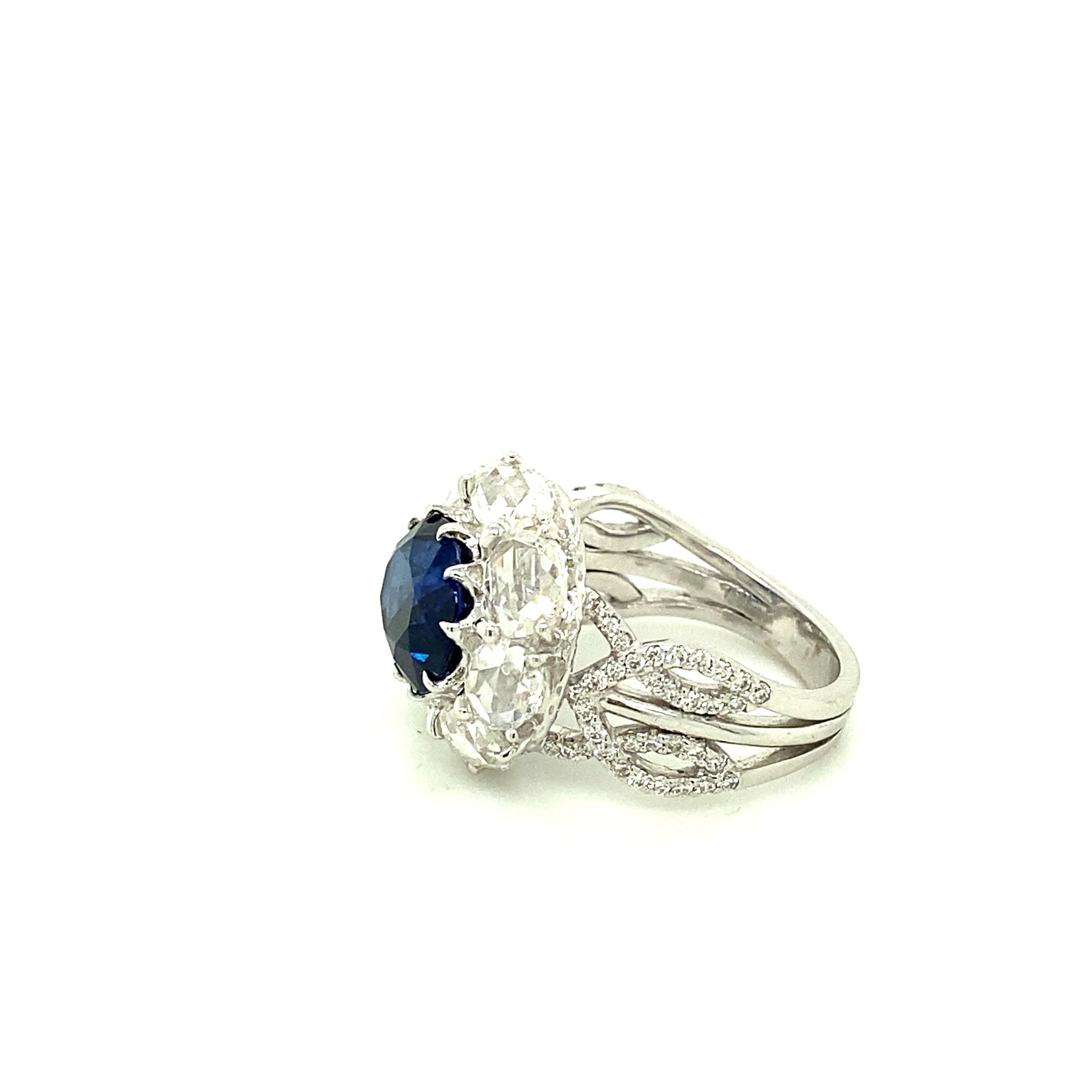 five carat sapphire ring