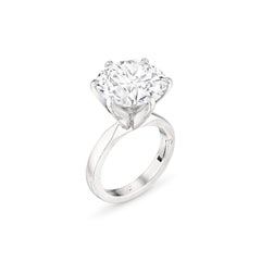 5-Carat H VVS Round Brilliant Diamond Ring  A Timeless Statement GIA