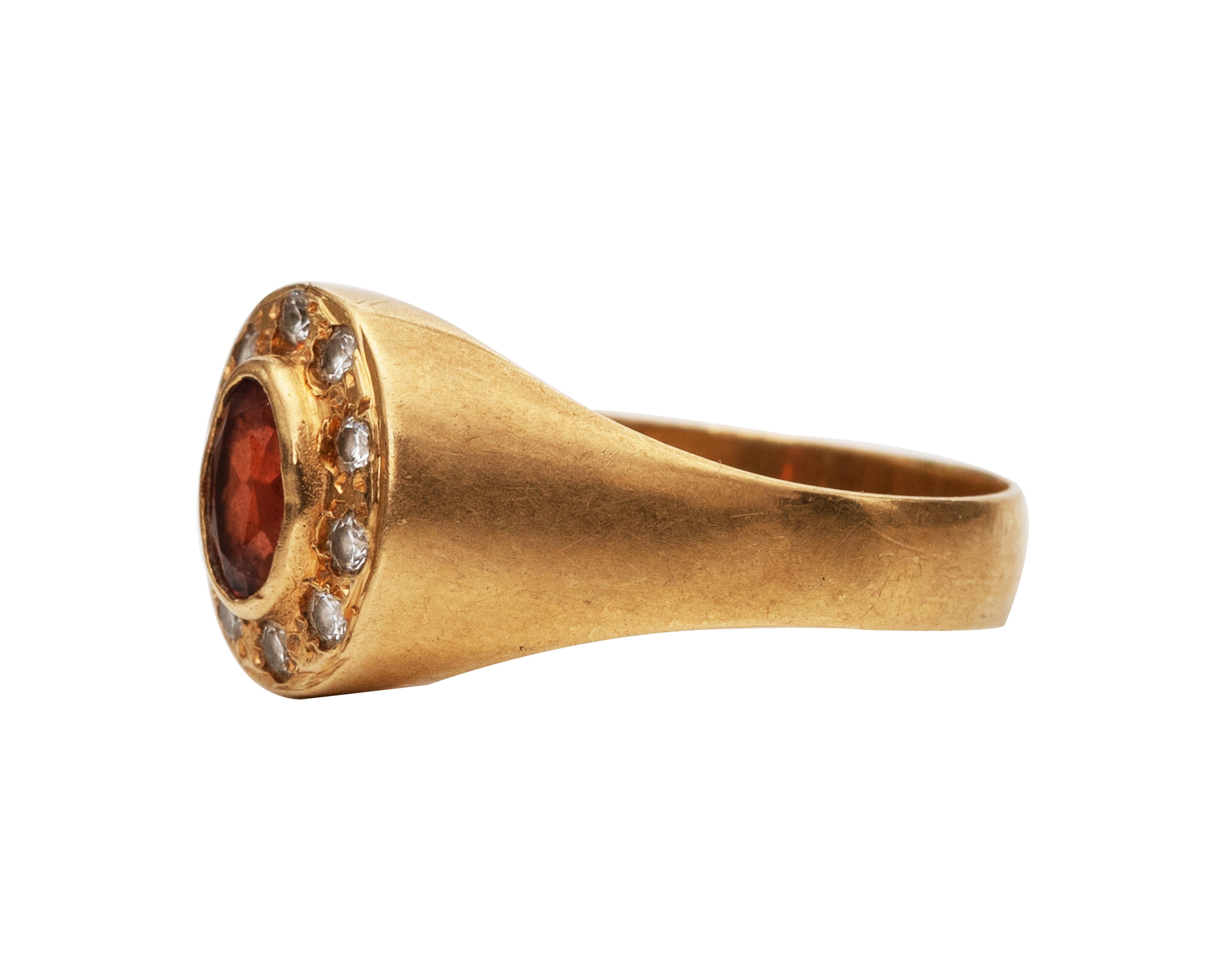 imperial topaz mens ring