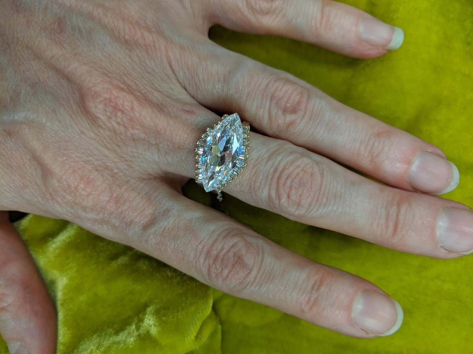 5 carat marquise diamond top