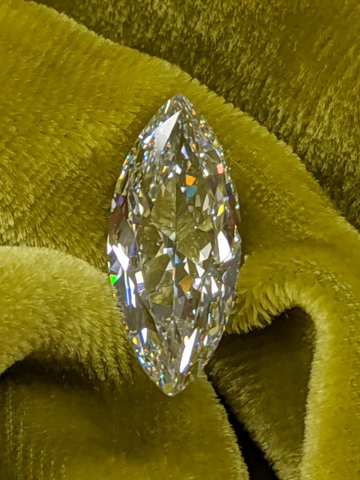Contemporary 5 Carat Marquise Diamond D Color Internally Flawless Type IIa GIA Ring / Pendant