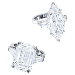 5 Carat Marquise Statement Brilliant White VVS 14K White Gold