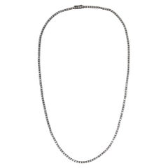 Collar Tenis Oro Blanco 14k Diamante Natural 5 Quilates