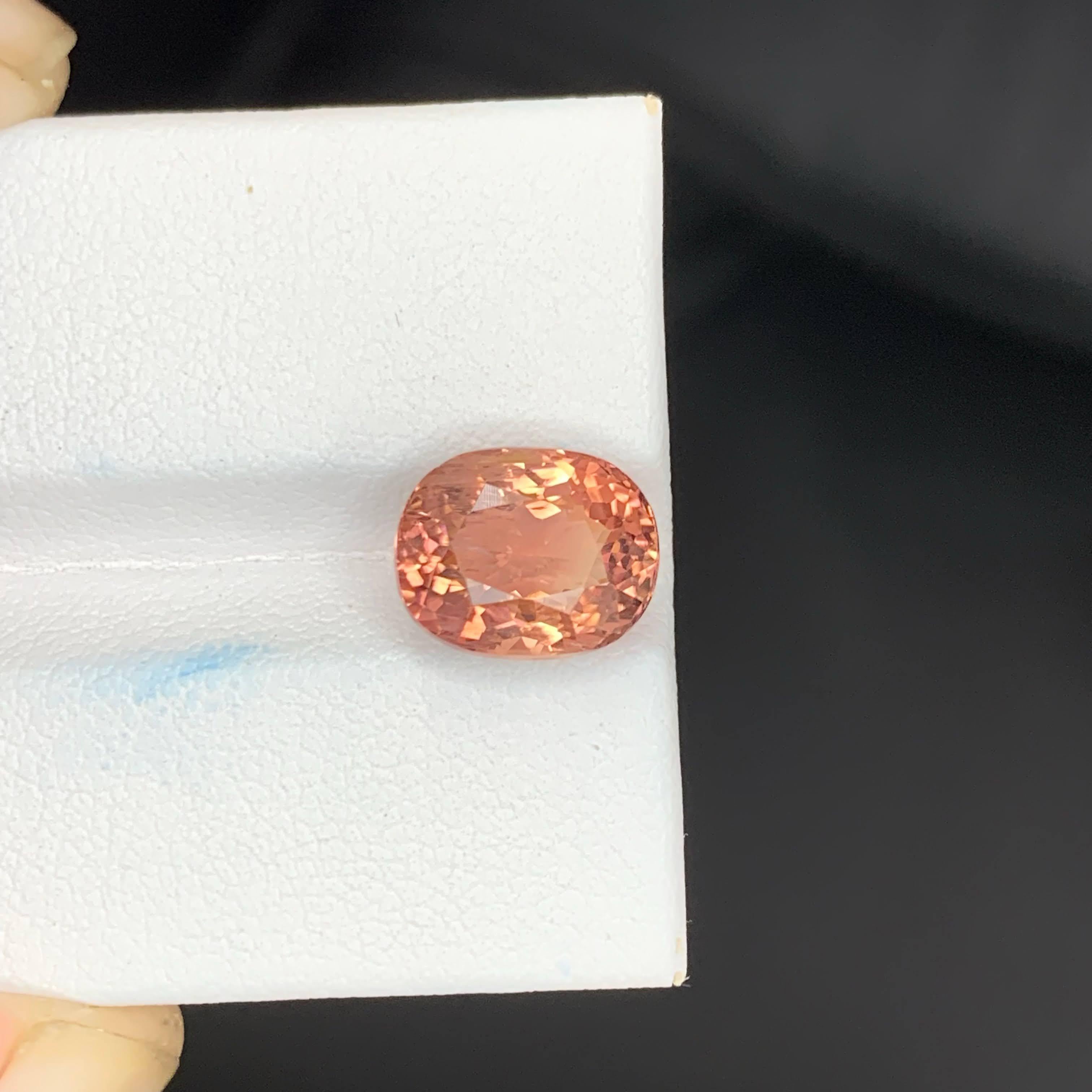 5 Karat Natürlicher loser Pfirsich Pinky Turmalin Stein Ovalschliff Afrikanischer Edelstein (Moderne) im Angebot