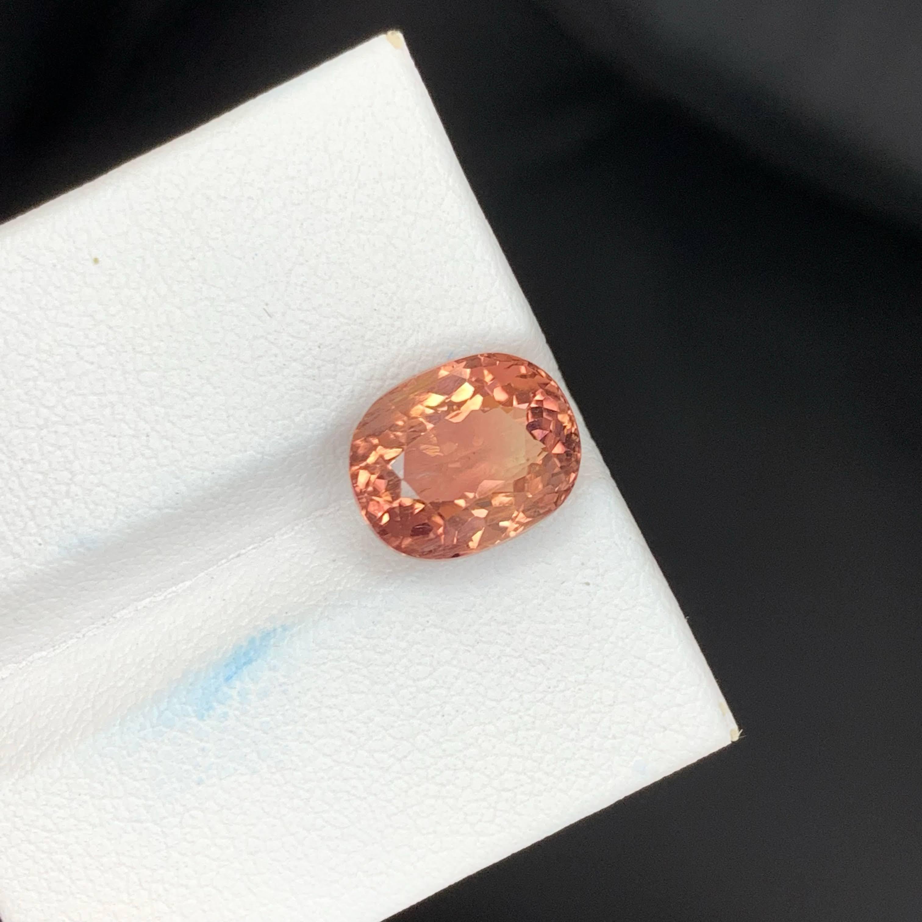 5 Karat Natürlicher loser Pfirsich Pinky Turmalin Stein Ovalschliff Afrikanischer Edelstein im Zustand „Neu“ im Angebot in Bangkok, TH