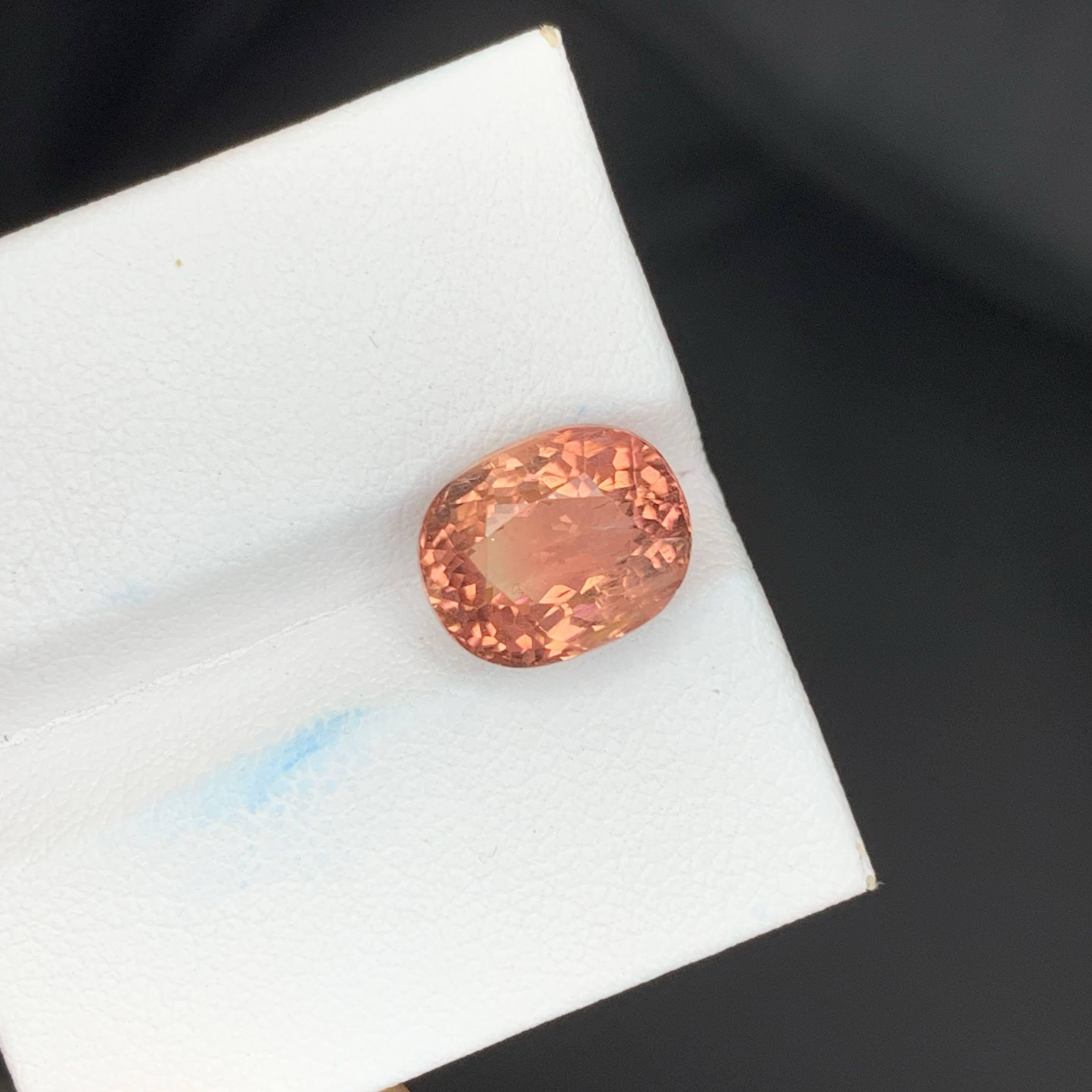 5 Karat Natürlicher loser Pfirsich Pinky Turmalin Stein Ovalschliff Afrikanischer Edelstein im Angebot 4