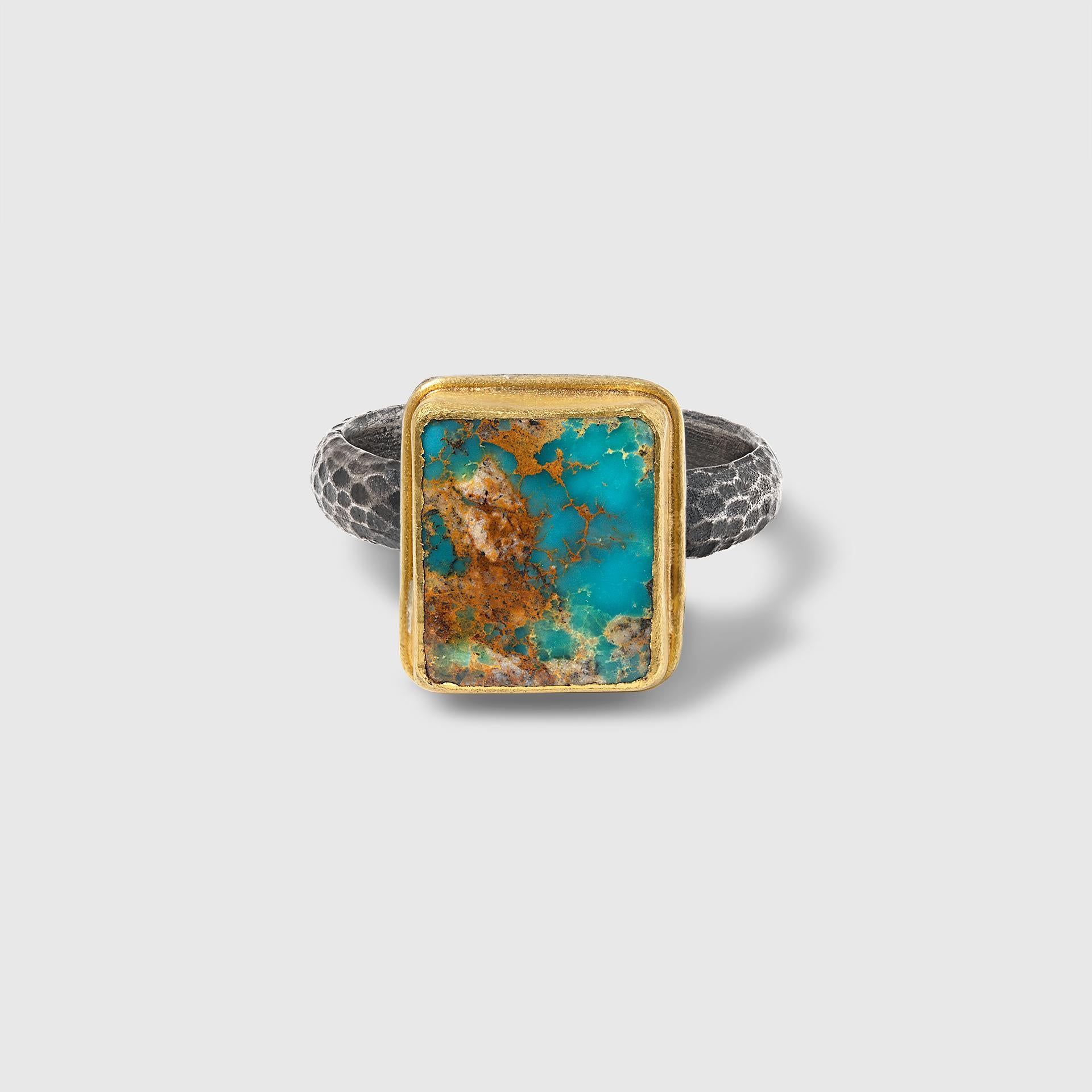 rectangle turquoise ring