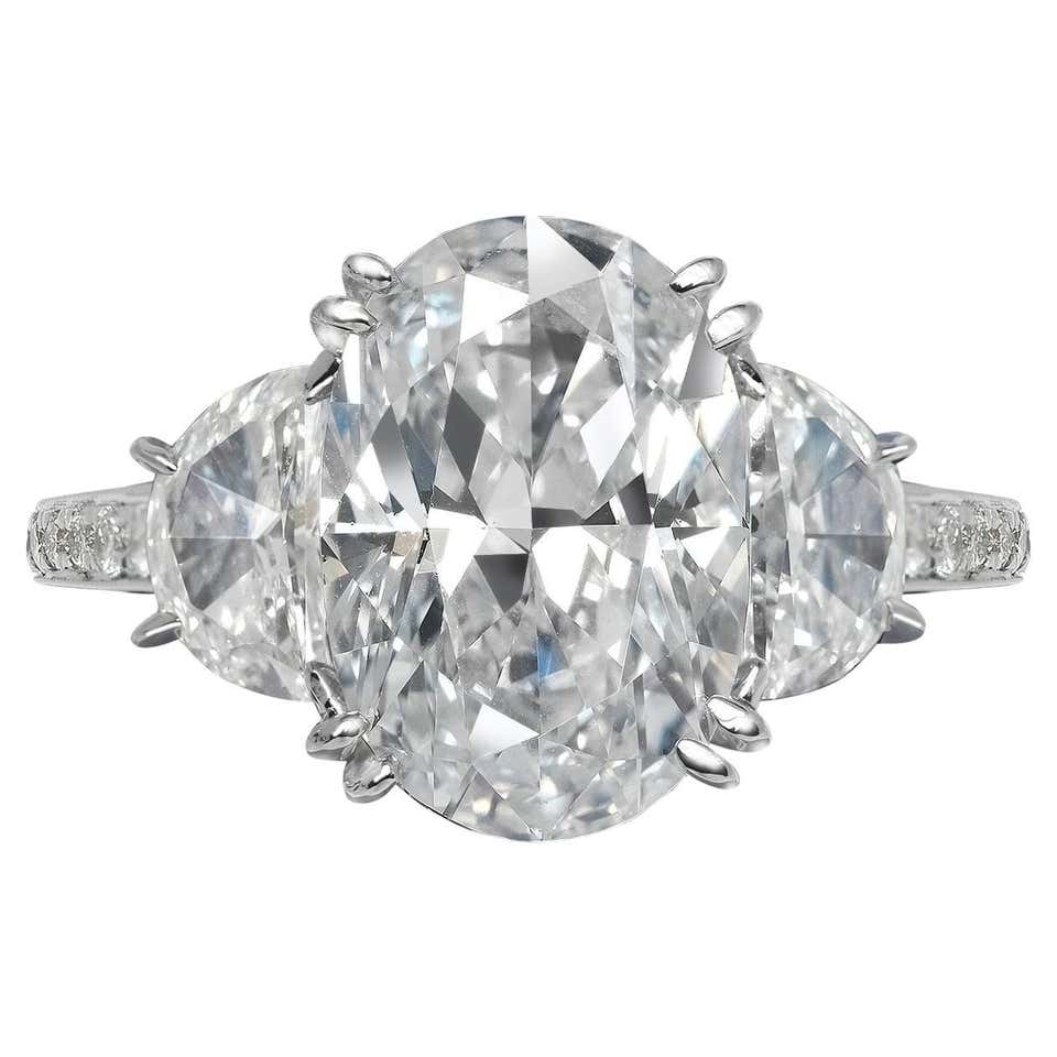Tiffany and Co. 3.09 Carat Oval-Cut Diamond Engagement Ring at 1stDibs ...