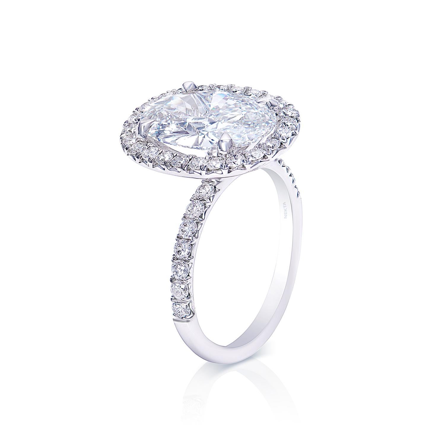 5 carat oval cut diamond ring