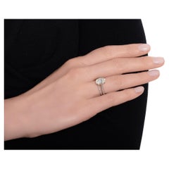 5 Karat Oval Statement Brillant Weiß VS  Signatur Sophistication Diamantring