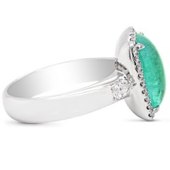5 Carat Paraiba Certified White Diamond 18K Gold Hand Crafted Solitaire Ring