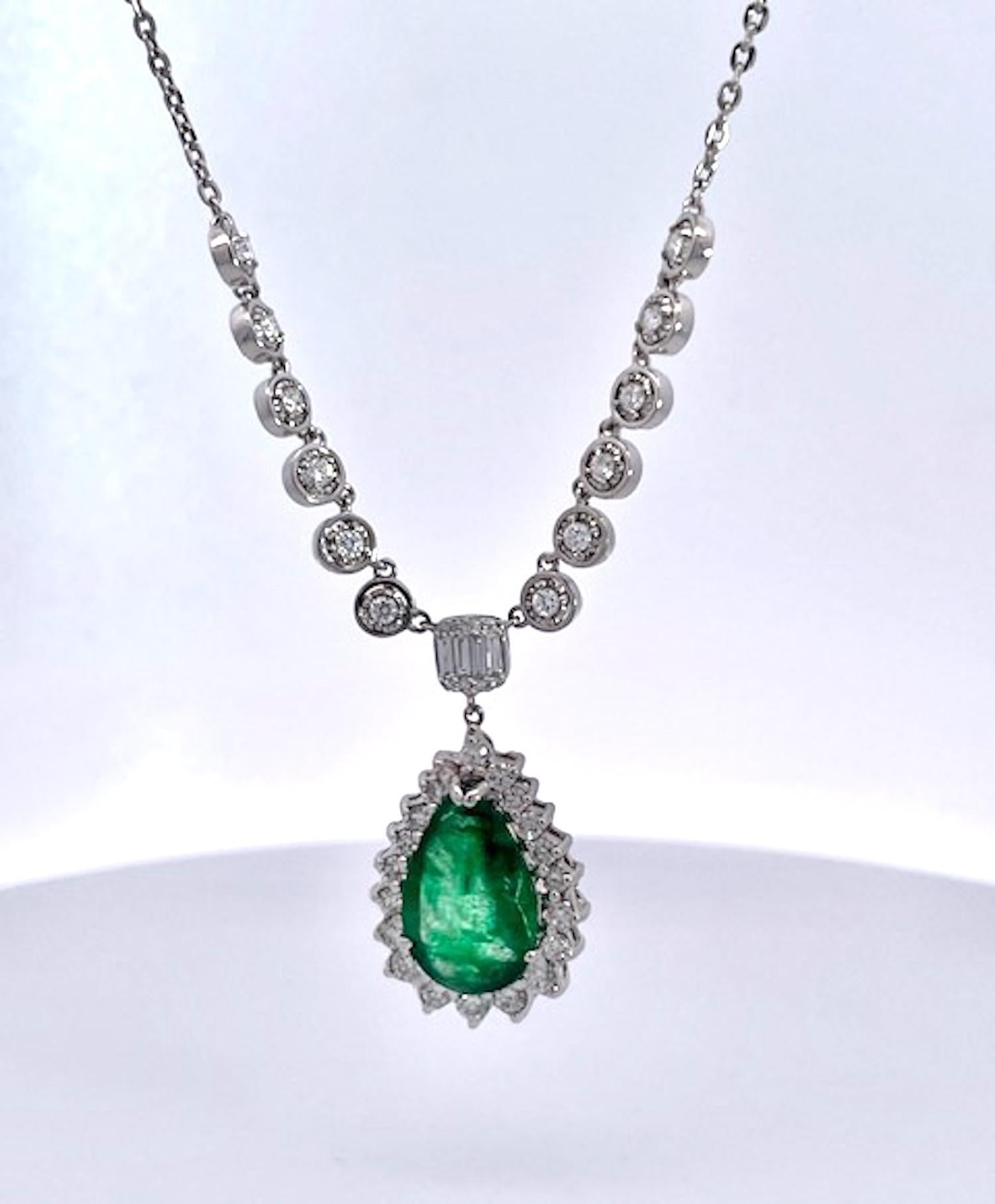 This gorgeous necklace was designed by myself for myself. I happen to have a wonderful bench jeweler who can convert my designs into reality and does so. It has never been worn and is in excellent condition.  
I have decided to post this as I have