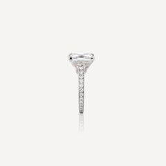 5 Carat Princess Statement Brilliant White / D color VVS Diamond Ring