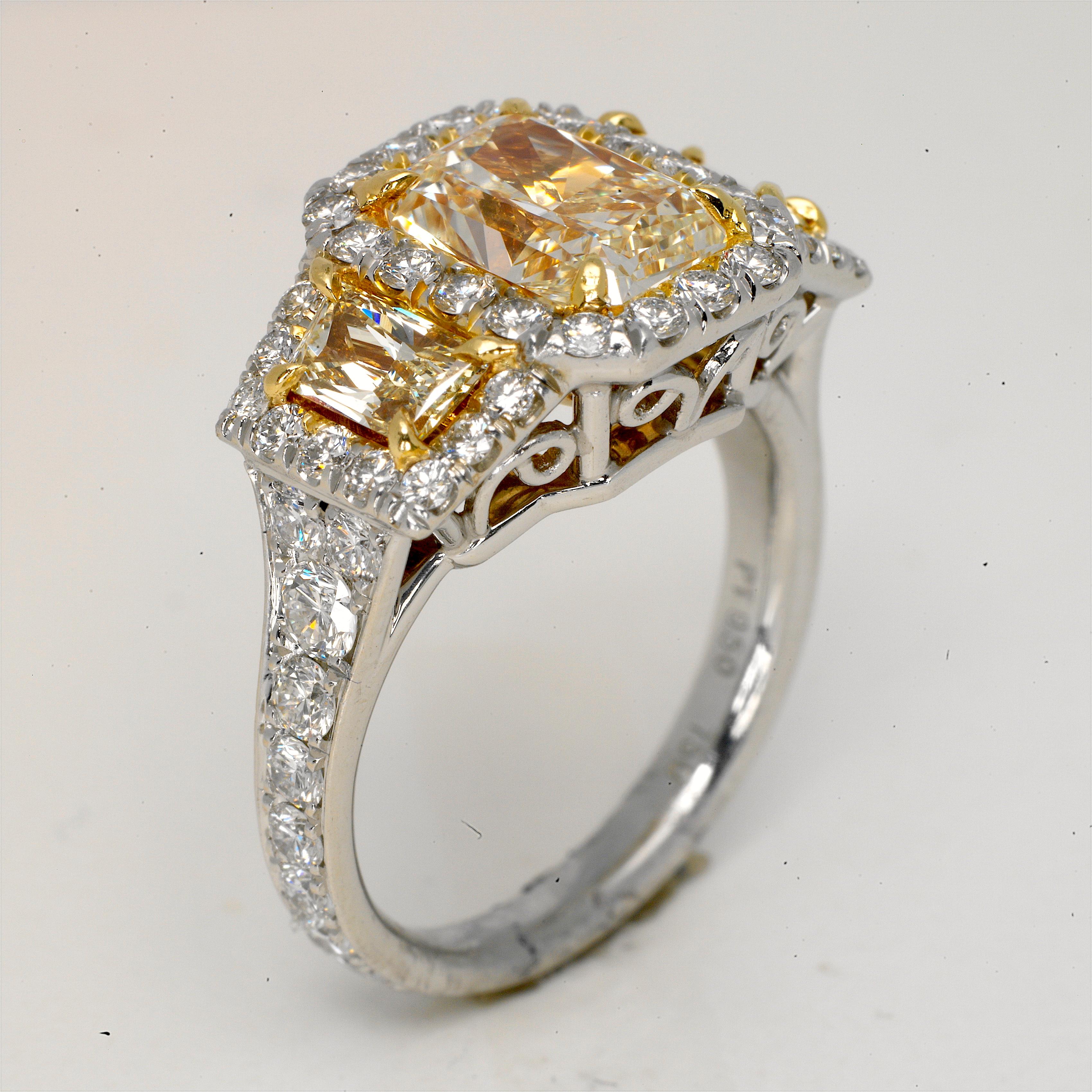 5 carat radiant cut diamond ring