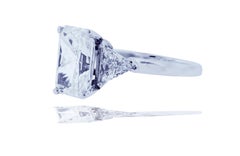 5 Carat Radiant Diamond Engagement Ring Three-Stone