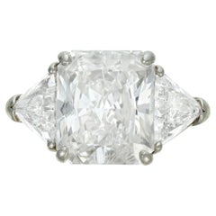5 Carat Radiant Statement Brilliant White VS   Timeless Brilliance Diamond Ring