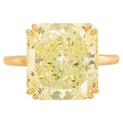 5 Carat Radiant Statement Fancy Yellow 14K Gold Sunlit Royal Radiance Heirloom