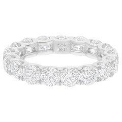 5 Karat SI/H Ring aus 14 Karat Weißgold mit rundem Diamanten im Brillantschliff