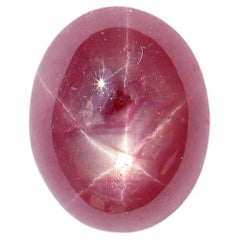 5 Karat Star Ruby Loser Edelstein Oval 10,4 x 8,4 mm