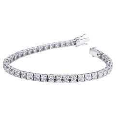 Bracciale Tennis 5 Carati in Oro Bianco
