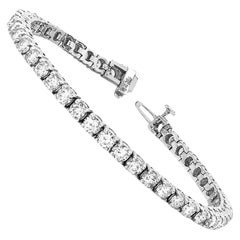 Bracciale Tennis 5 Carati Taglio Rotondo Brillante