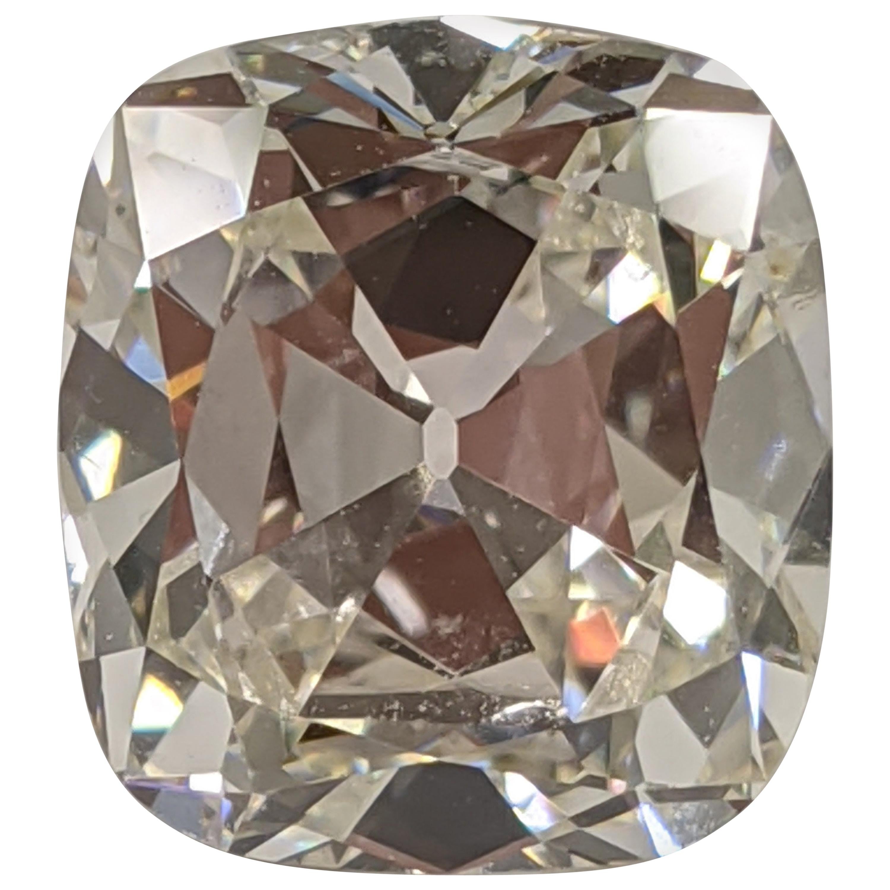 5 Carat Vintage Style Cushion Cut Diamond for High Design Project, GIA