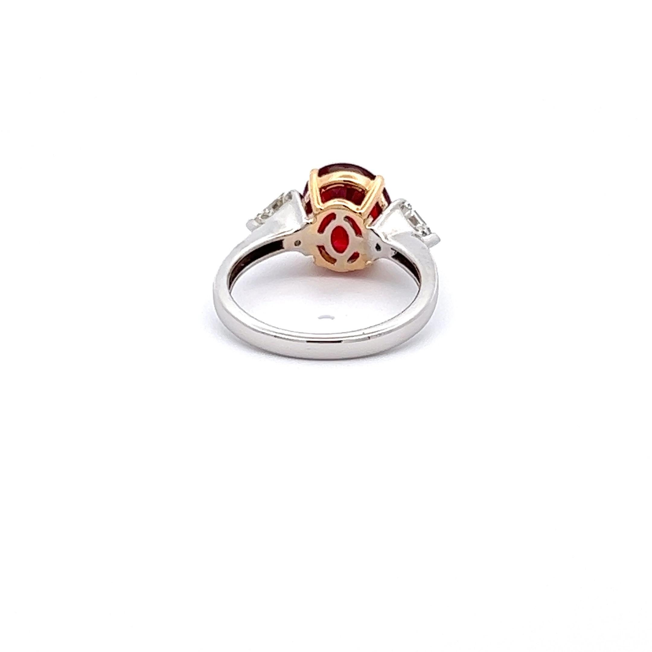 5 carat red diamond ring