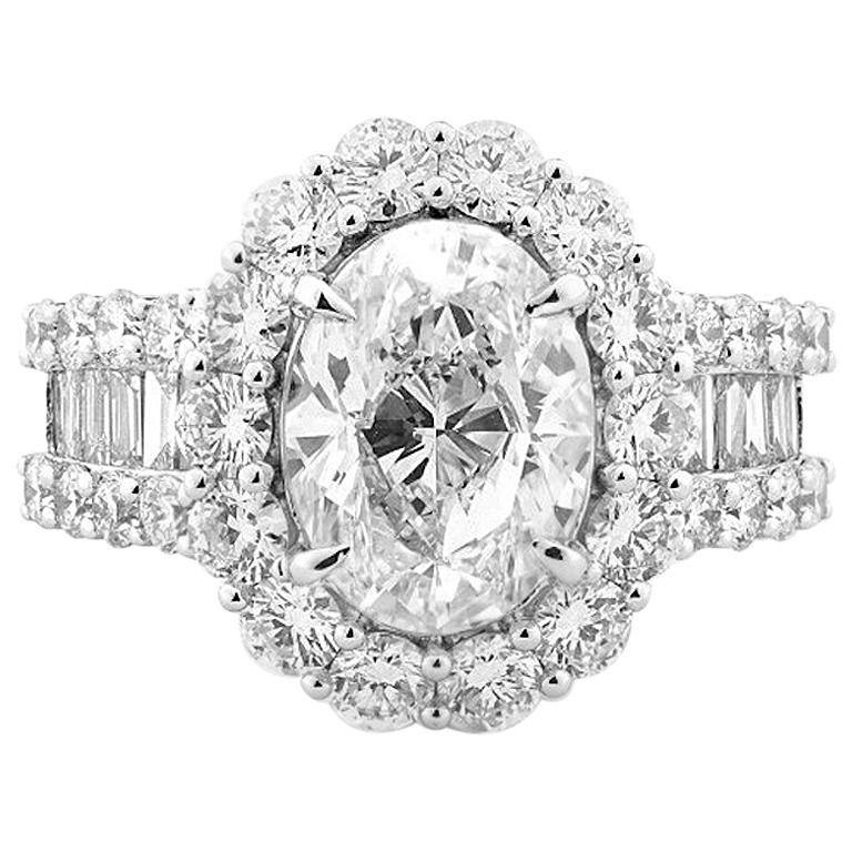 5 Carat White Diamond Ring