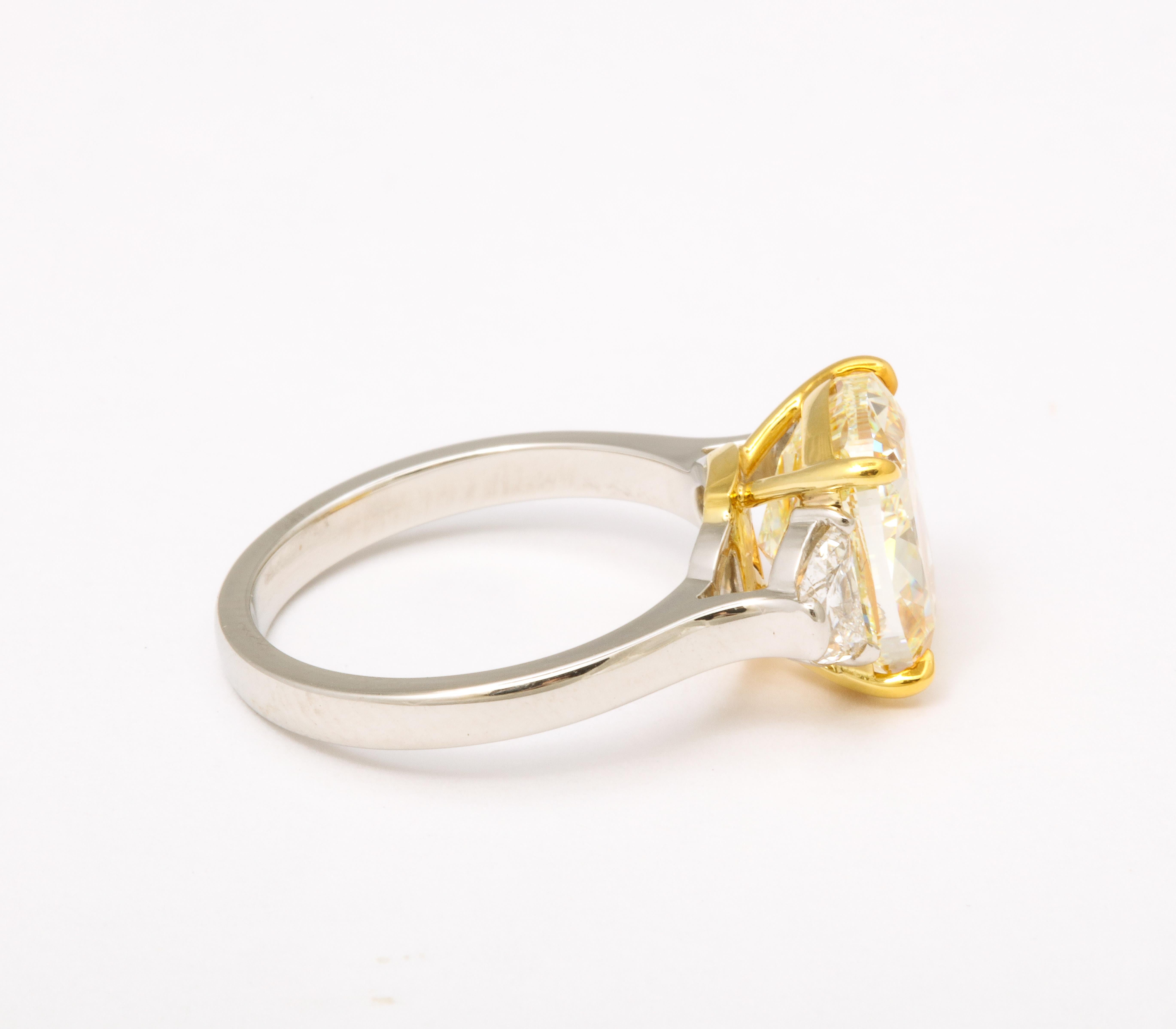 5 carat yellow diamond ring price