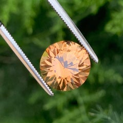 5 Carats Champagne Imperial Round Shape Topaz for Fine Jewellery from Pakistan