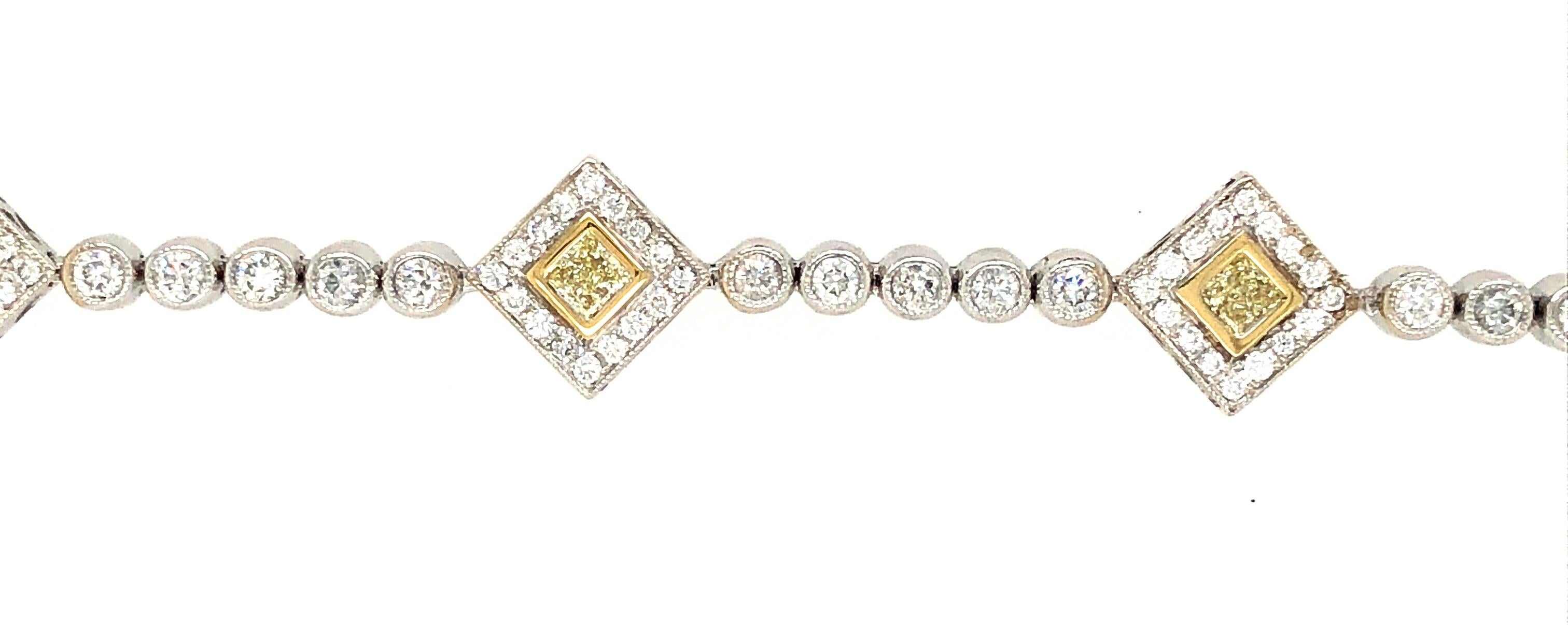 5 Carat Diamond Bracelet 18 Karat Gold 1