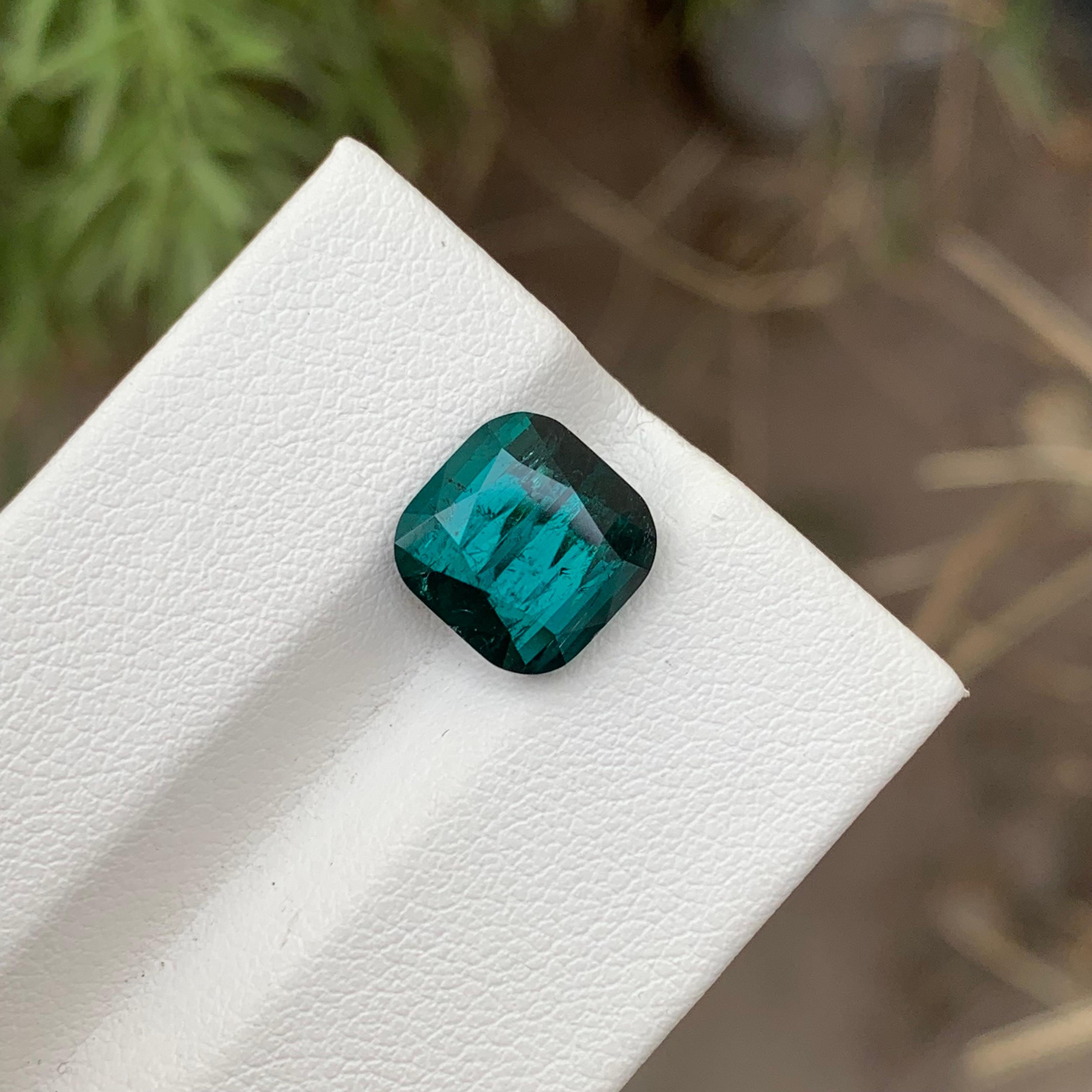 5 Carats Natural Loose Lagoon Tourmaline SI Included Clarity Gemstone (Tourmaline lagon en vrac) en vente 3