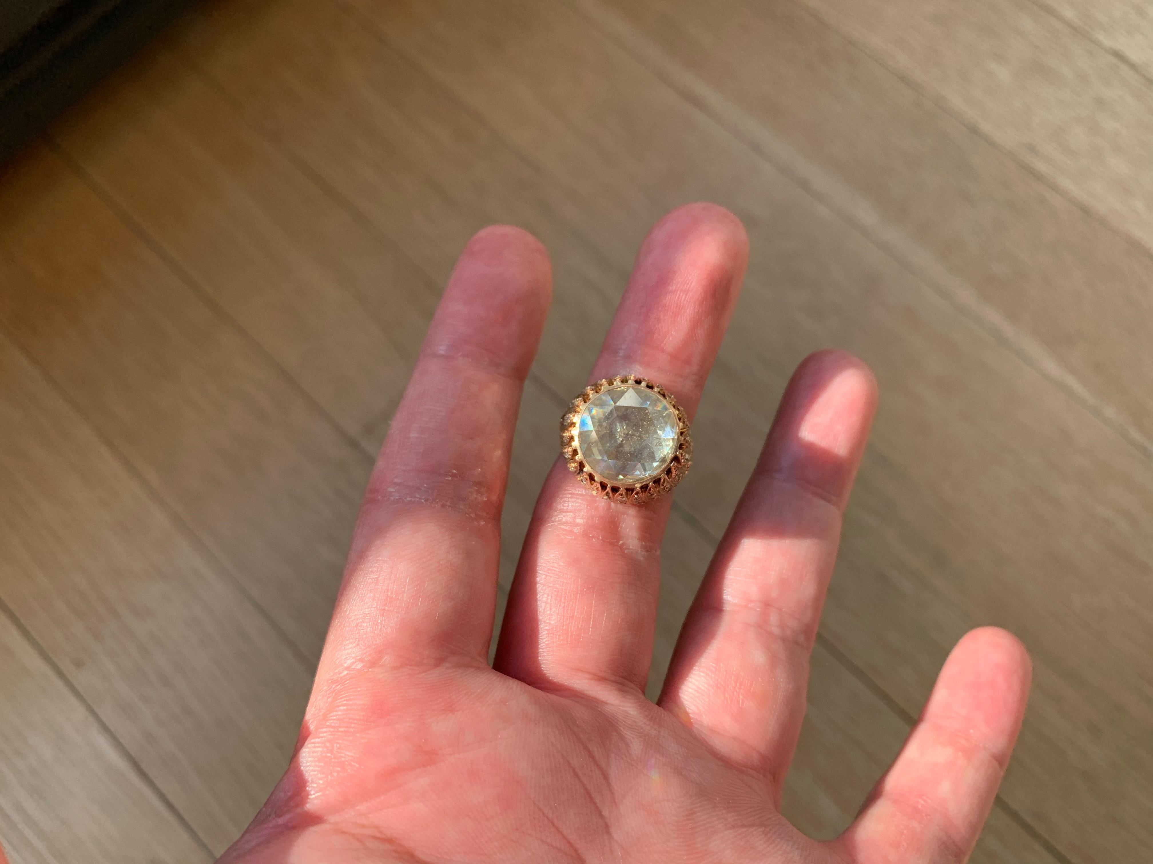 5 carat antique diamond ring