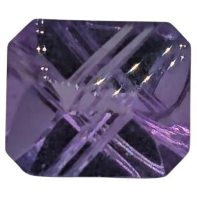 5 ct Brazil Radiant Amethyst Natural Fantasy Cut 12X10