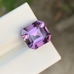 5 Ct Pastel Purple Color Emerald Cut Amethyst Gemstone for Ring Jewellery 11mm